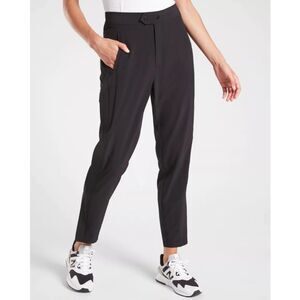 Athleta Uptown Ankle Pant Womens 2 Black Jogger Cargo Travel Commuter Work
